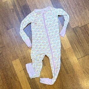 Little Sleepies Pastel Rainbow Kids Footie